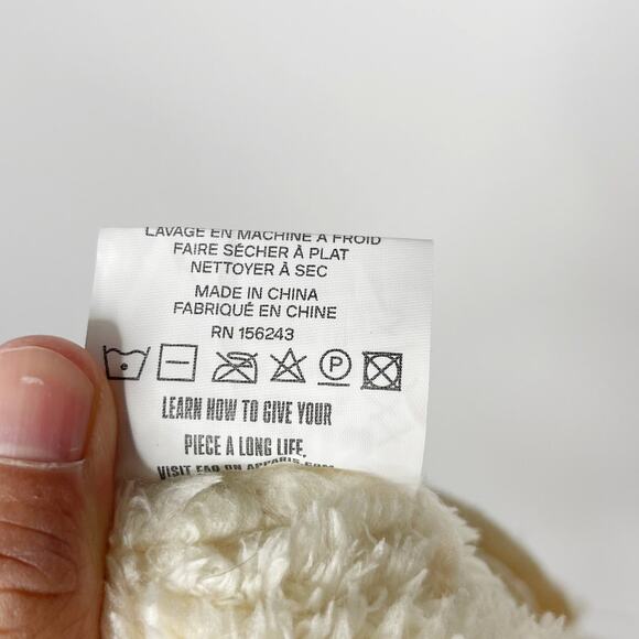 Apparis XXS/ XS Cream Teddy Sherling Sherpa Pull On Shorts Lounge Cozy Casual - Picture 8 of 8